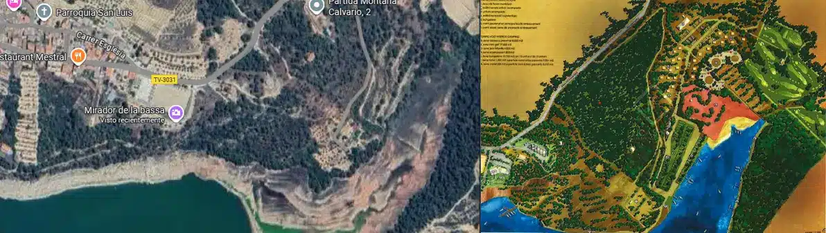 Embalse de Els Guiamets, zona y proyecto, Priorat