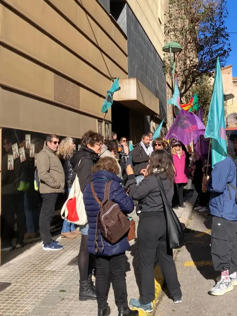 Manifestantes en Tarragona durante la movilización del 25 de noviembre