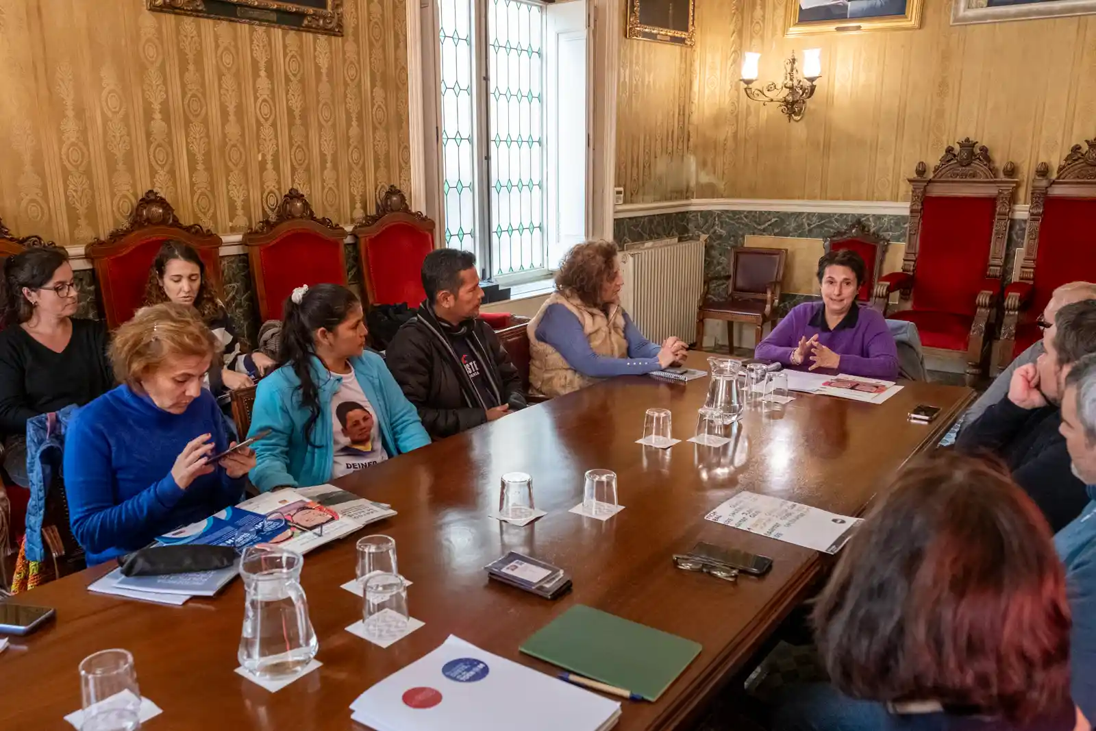 Visita de las defensoras de derechos humanos en Tarragona